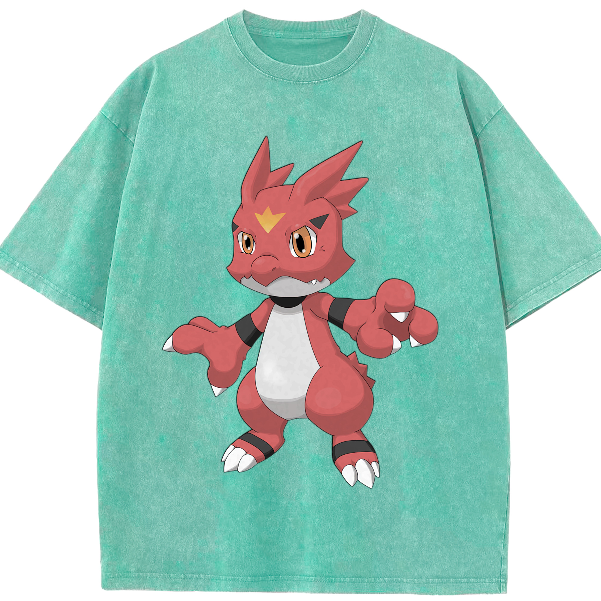 （画像用） Digimon デジタルモンスター/デジモン 綿100% ヴィンテージ風 半袖Tシャツ（フロントプリント）